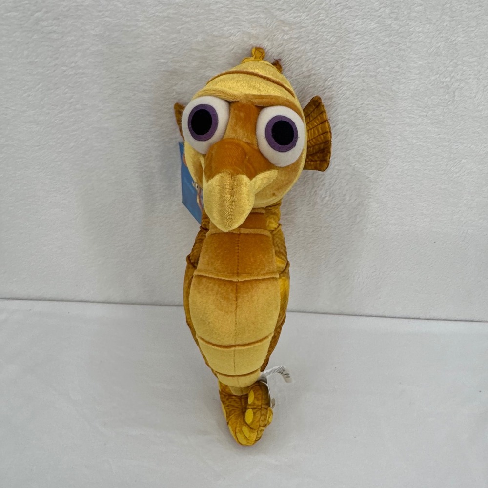 Disney Store Finding Nemo Sheldon Seahorse Plush 16" Pixar Deadstock Vtg 2000s